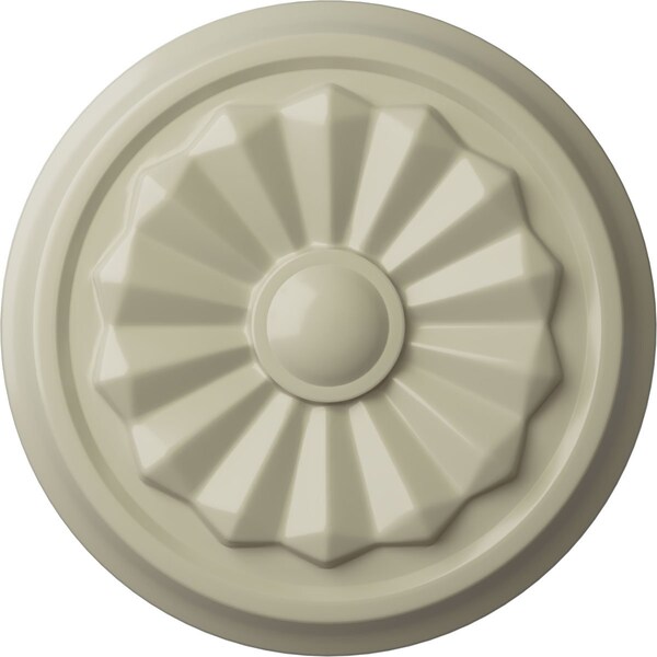 Ekena Millwork Olivia Ceiling Medallion (Fits Canopies up to 2 1/8"), Hand-Painted Clear Yellow, 7 7/8"OD x 1 1/8"P CM07OLCYF - main